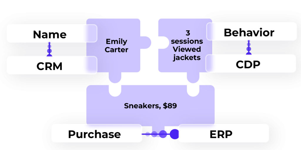 data unification cdp erp crm