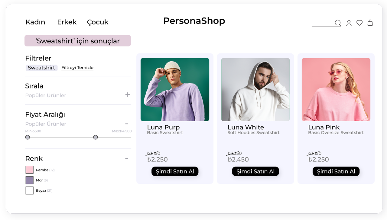 arama tam ekran kisisellestirme