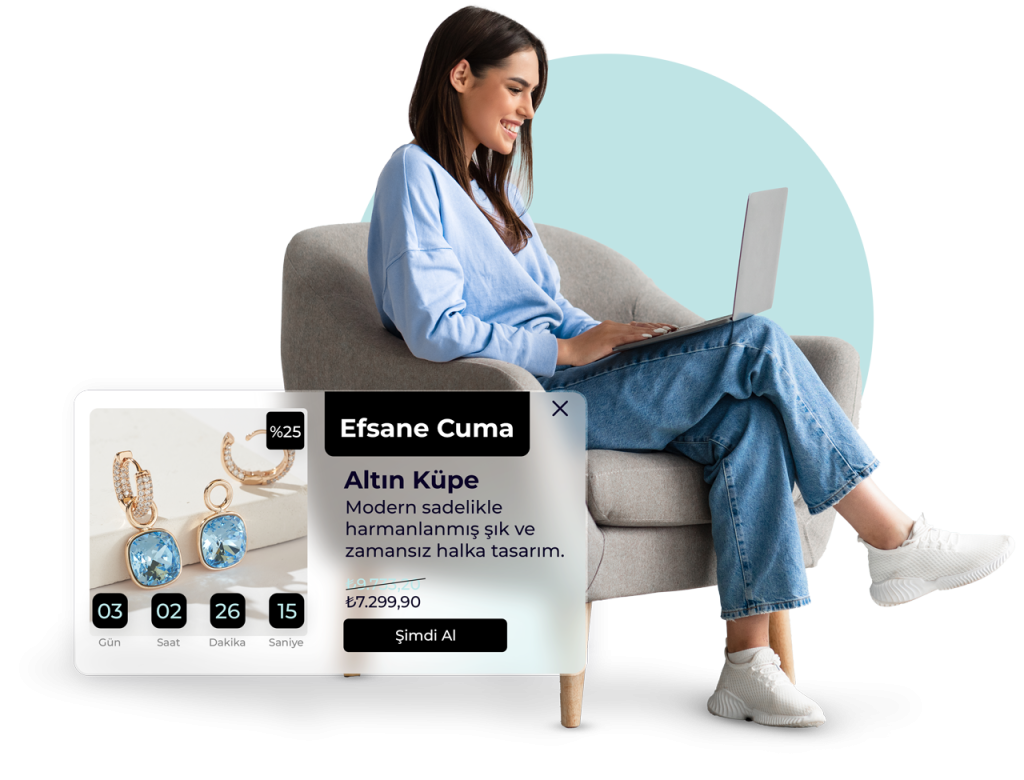 onsite pazarlama davranis bazli pop up