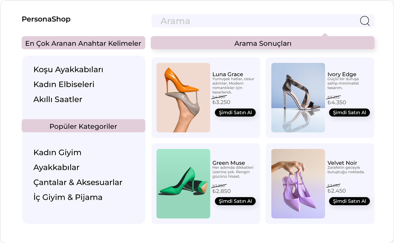 site ici arama sayfasi