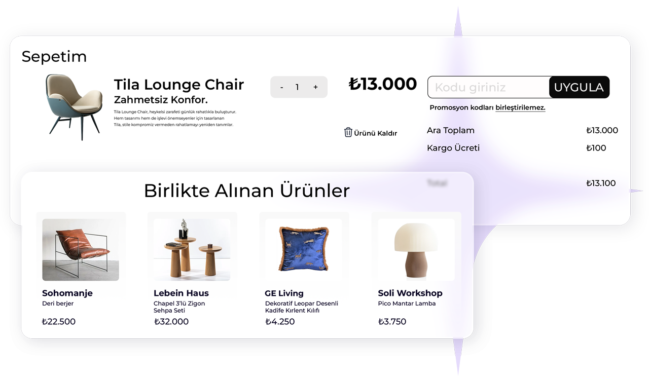 urun oneri birlikte al kurgusu